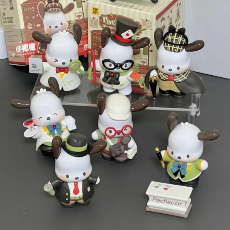 

Pacha Dog Diamond Detective Series Trendy Play Blind Box Cute Surrounding Desktop Ornaments Handmade Toys Holiday Surprise Gifts