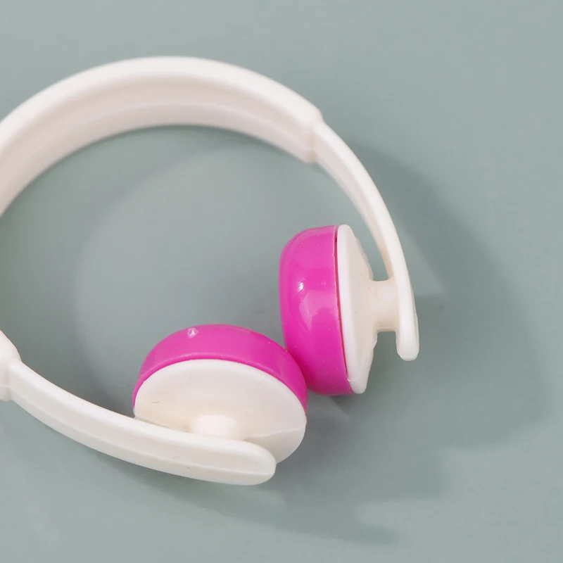 5pcs/set 1:12 Dollhouse Miniatures Accessories Headphones For Doll Toy Doll Earphone Dollhouse Furniture Decoration Accessories
