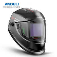 ANDELI Auto Darkening Welding Helmet with Side View Large View TRUE Color 4 Sensors Welding Mask for TIG MIG ARC Grinding Plasma