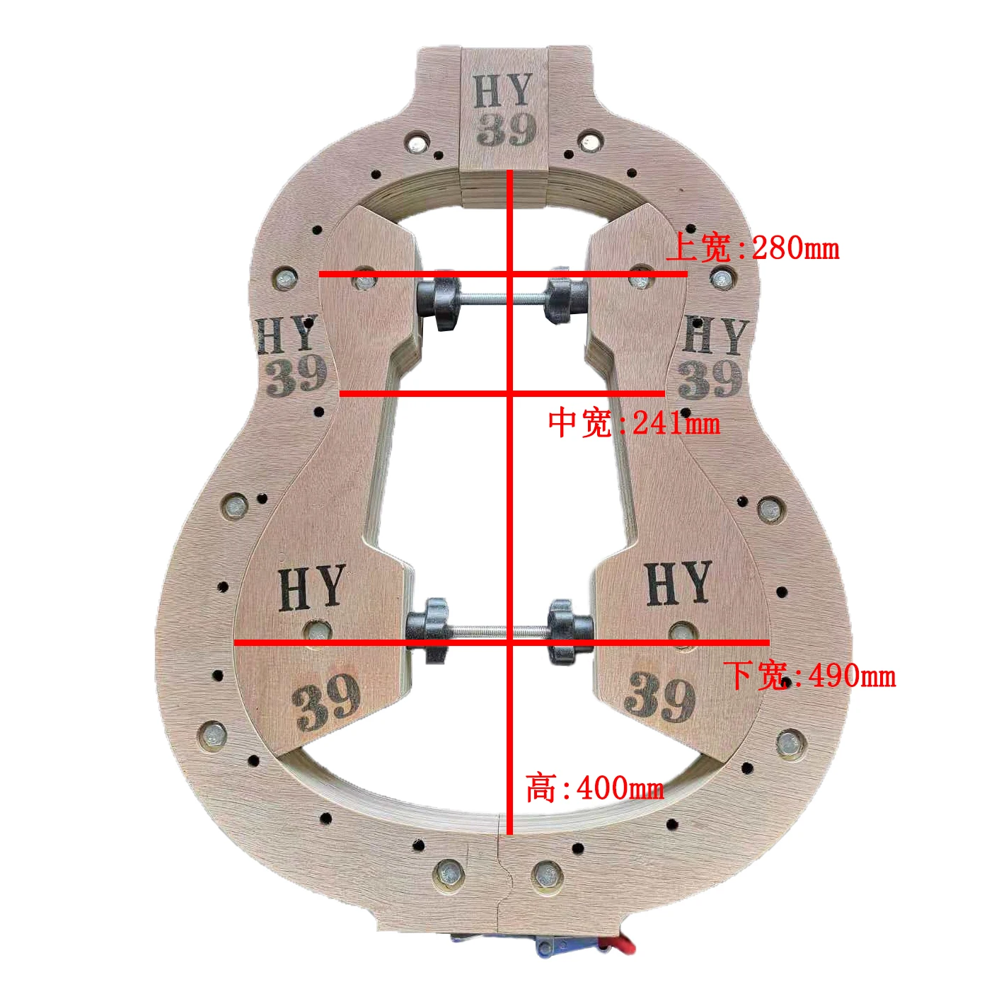 Hongyin 39 inch Classical Guitar Making Assembly Mold Dual-use Type Guitar Making Molds Composite Board Wood Iron 60mm Thickness