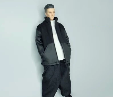 

CROWDHTOYS 1/6 Male Soldier Trend Coat Big Pocket Model Accessories Fit 12'' Action Figure Body In Stock