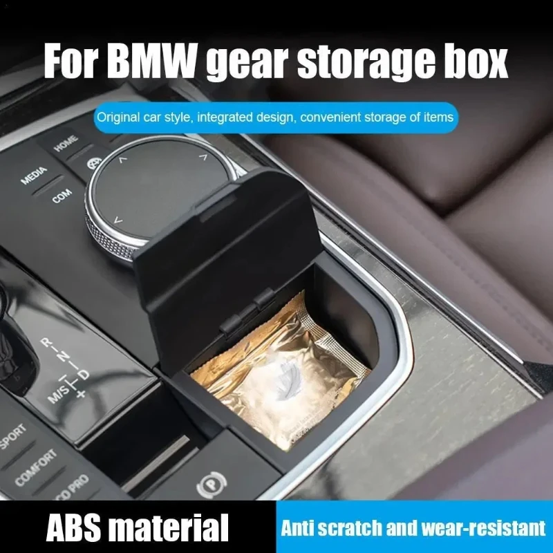 

Central Console Shift Lever Storage Box Car Interior Modification For BMW X3 X4 X5 X6 X7 SeriesF40 G20 G26 G01 G02 G05 G06 G07