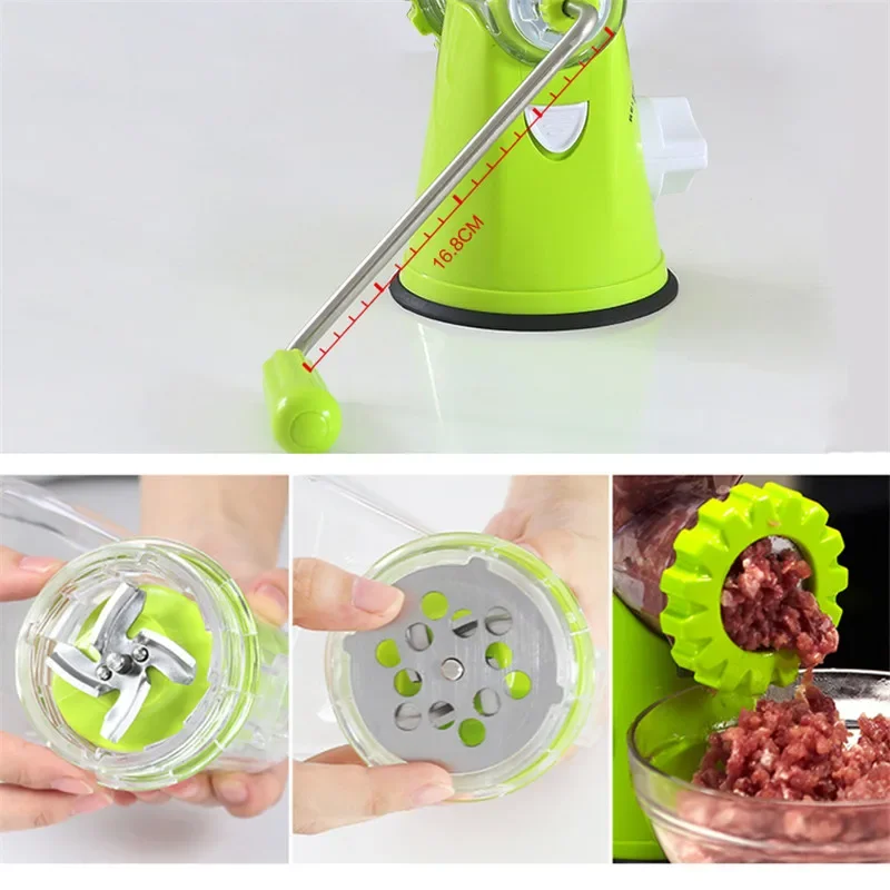 Multifunction Manual Meat Grinder Stainless Steel Blade Home Cooking Machine Mincer Sausage Machine Food Grinder Sausage Maker