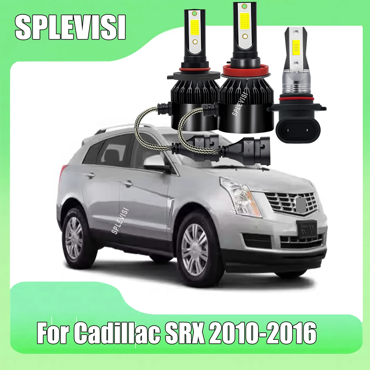 

LED Headlight Fog 9005 H11 H10 - Professional Grade Trusted by Mechanics For Cadillac SRX 2010 2011 2012 2013 2014 2015 2016