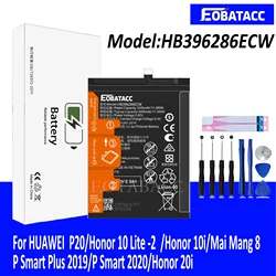 EOTABACC 100% New Original Battery HB396286ECW For HUAWEI P20/Honor 10 Lite -2  /Honor 10i/P Smart Plus 2019 Battery +Tools