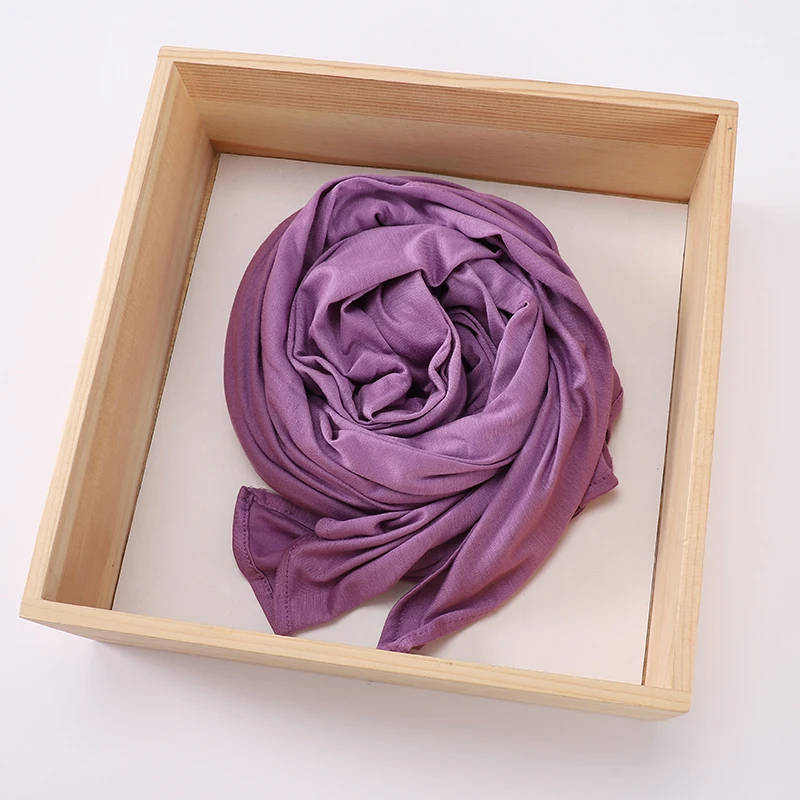 Good Stitch Stretchy Jersey Schal Jersey Hijab Instant Hijab Plain Muslim Schals Lieferant Turban HeadWraps Foulard Femme – Detail 9