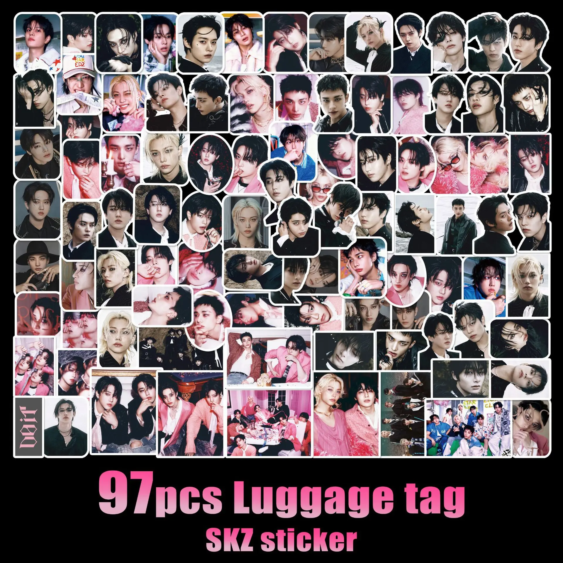 97 pegatinas nuevas de Stray Kids, mini álbum DO IT, pegatinas decorativas SKZOO Mix para equipaje, portátil, regalo para fans de Felix.