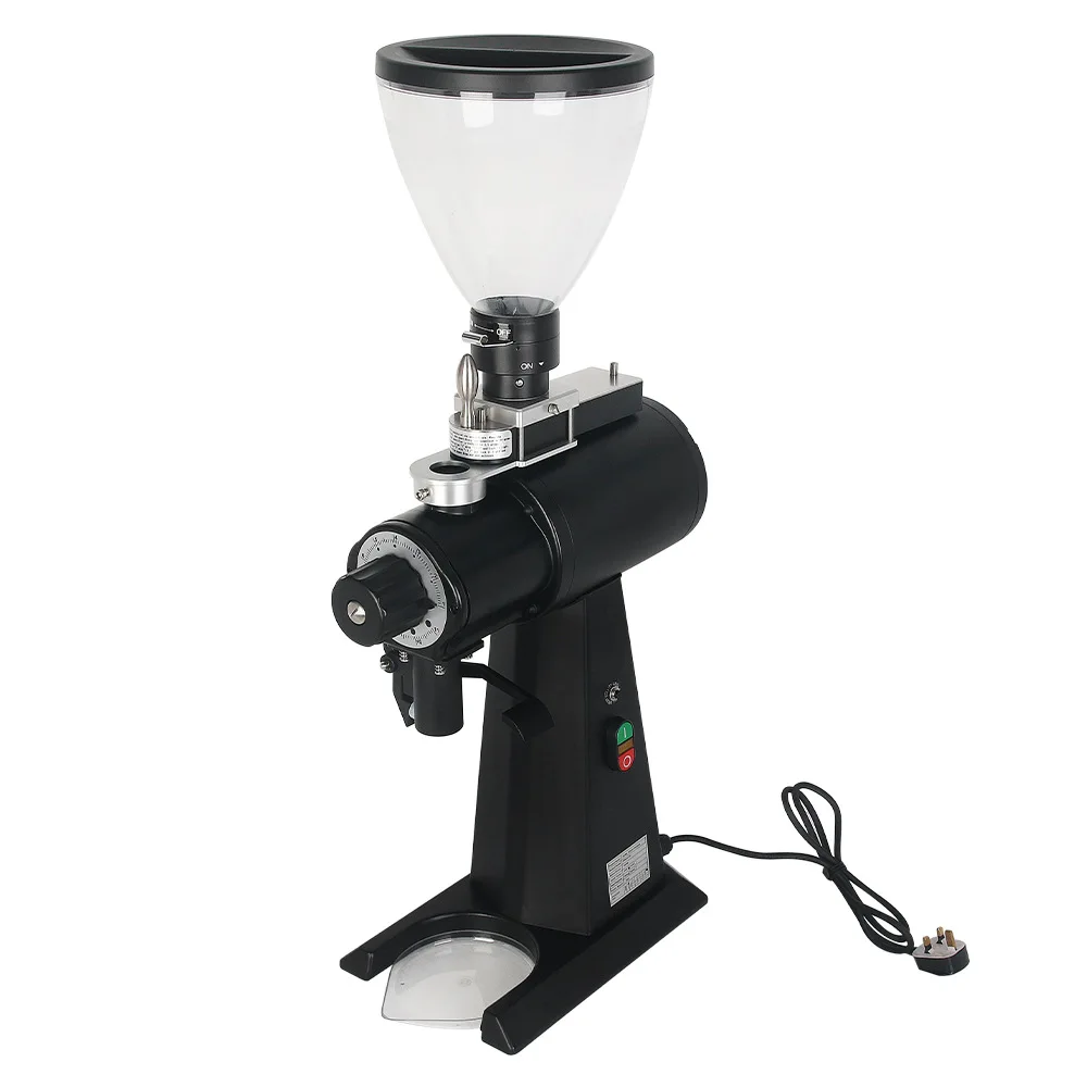 Commercial quantitative coffee grinder 98mm cutter plate anti-static coffee powder non-agglomerating coffee grinder