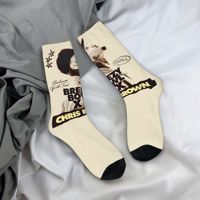 Unisex Chris Brown Breezy Bowl XX Tour 2025 Outfits Socks  Breathable Socks Super Soft For Sports Wear