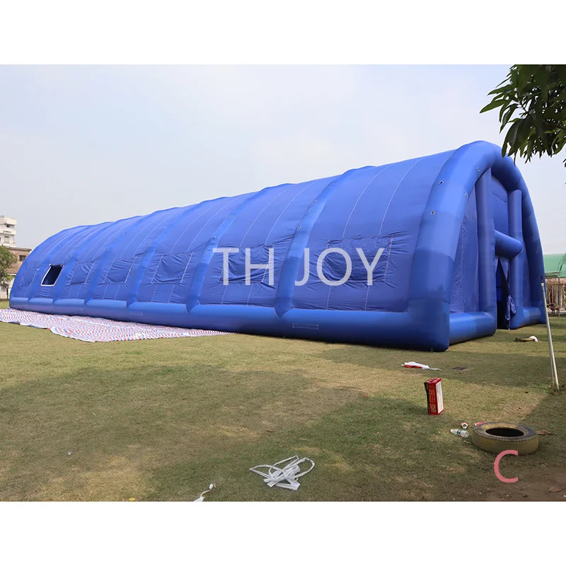 35x15m giant portable inflatable tent for event, customized inflatable blue tent air blow up marquee