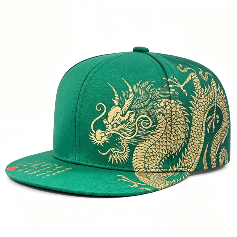 2025, kreativer, personalisierter neuer Baseball-Hut, Drachen-Druck, Skateboard-Hut, Straßendekoration, Hip-Hop-Hut, Sonnenschutz, flacher Rand – Detail 5