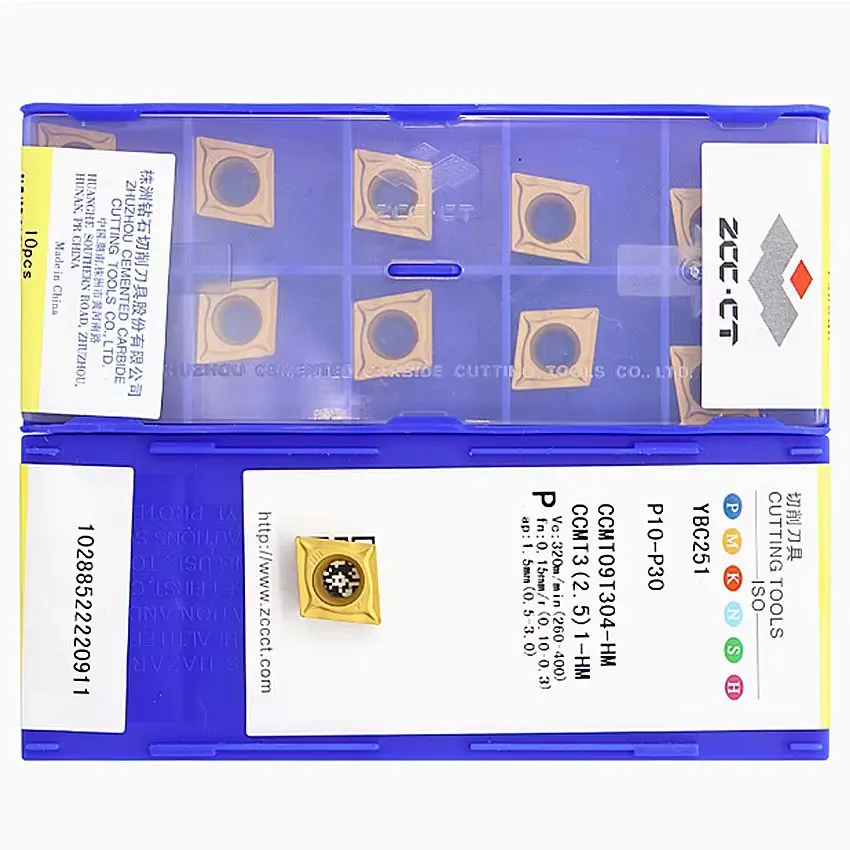 

ZCC.CT CCMT060204-HM YBC251/CCMT060208-HM YBC251/CCMT09T304-HM YBC251/CCMT09T308-HM YBC251 Твердосплавные пластины с ЧПУ токарные инструменты