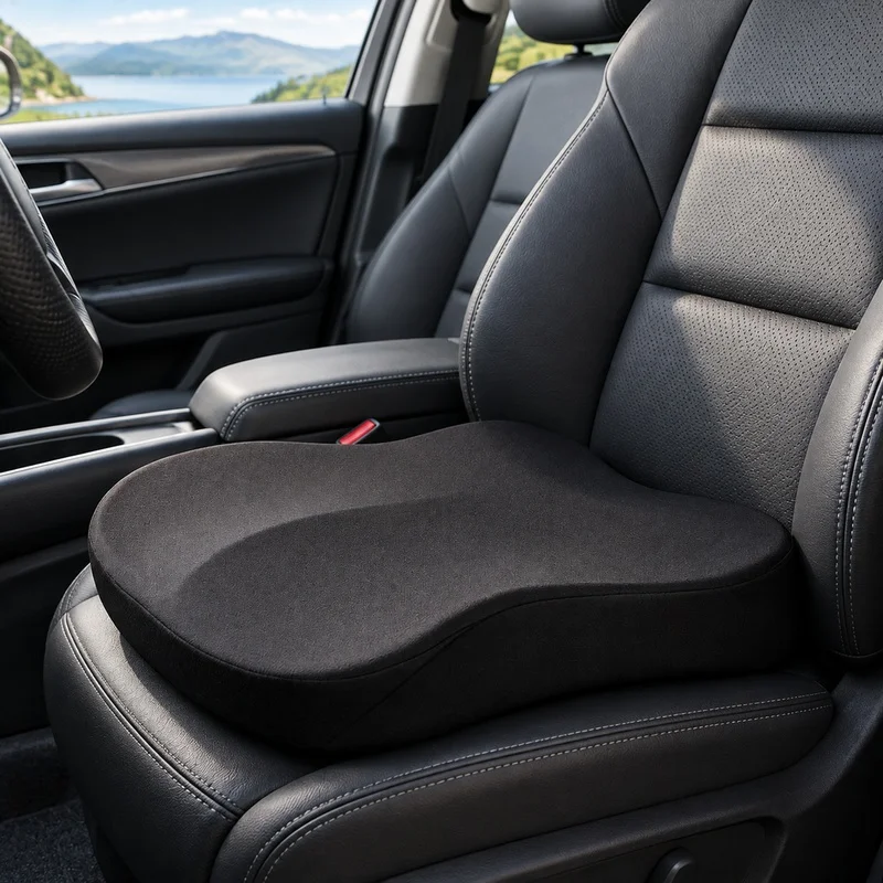 Coussin rehausseur de siège auto avec rembourrage respirant pour un confort accru et un soutien anti-fatigue