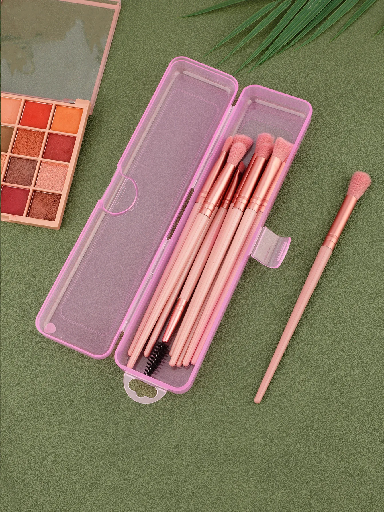 메이크업 브러쉬 주최자 뚜껑이있는 휴대용 방진 연필 케이스 아이 섀도우 브러쉬 눈썹 연필 주최자 여행 칫솔 케이스