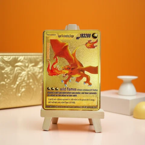 Klassische Original-Cartoon-Animation Pocket English Series Eiscue Mewtwo Charizard VMAX EX glänzendes Metallspiel zum Sammeln, Kartengeschenke