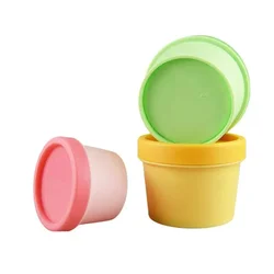 30g50g100g200g500g Colorful Empty Cream Jar Cosmetic Jar Makeup Container Round Refillable Bottle Plastic Box Travel Bottle Tool