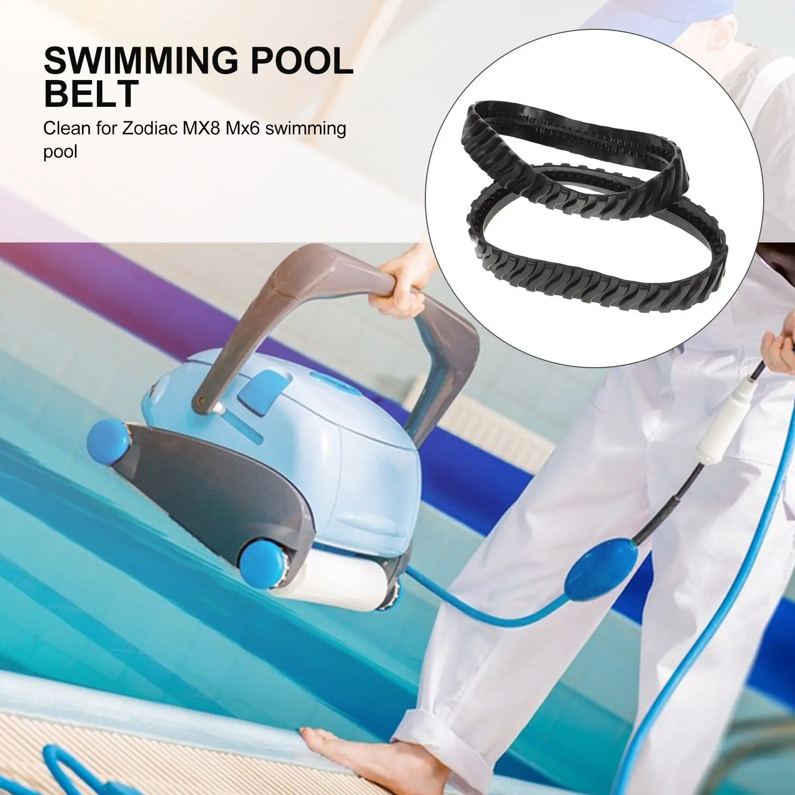 2Pcs Pool Cleaning Replacement Rubber Parts for Pool Cleaner Robot Accurate Fit Extends Cleaner Life