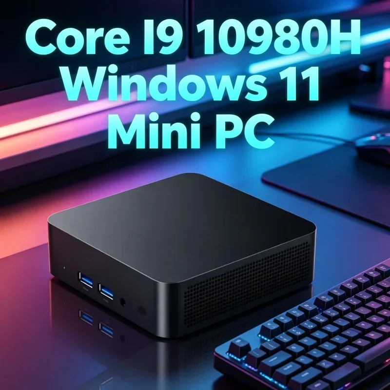 

Office Gaming Mini PC Core I9 10980H Windows 11 Pro, 32GB RAM 1TB/2TB SSD WiFi6 BT5.2 4K HD 3 Years Warranty blazing