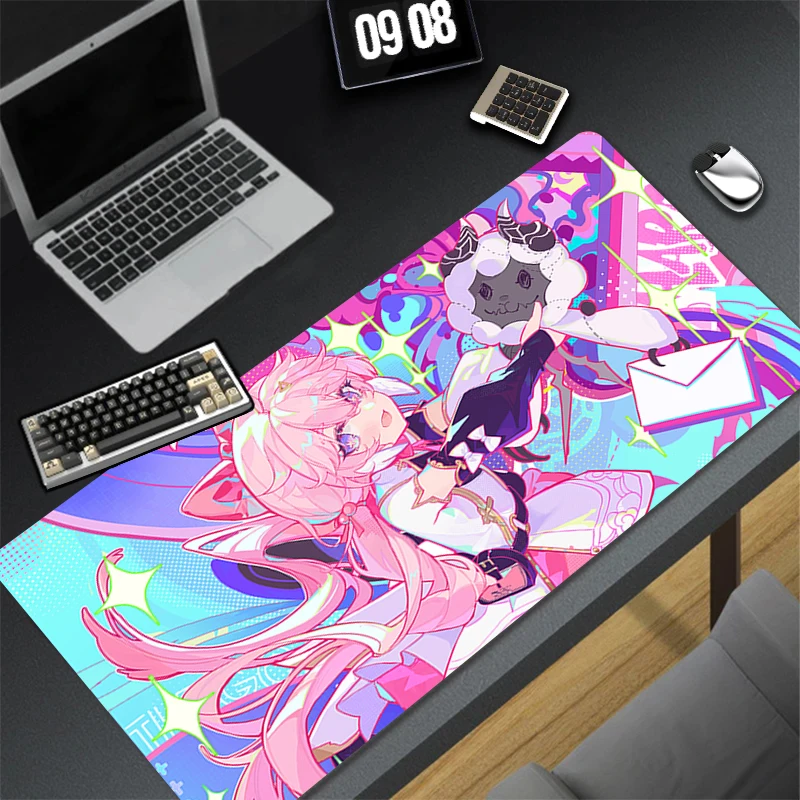 Computer Gaming Accessories HD Mousepad Office PC Mouse Pad W-wuthering Waves Encore Keyboard Pad Desk Decoracion Anime Desk Mat