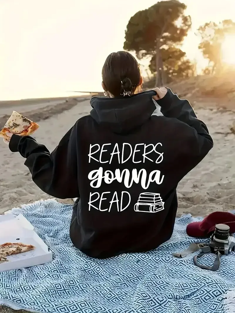 

Literary Graphic Printing Autumn and Winter Pure Cotton Men's and Women's Hoodies Outdoor Street Sports Training Brand Trendy