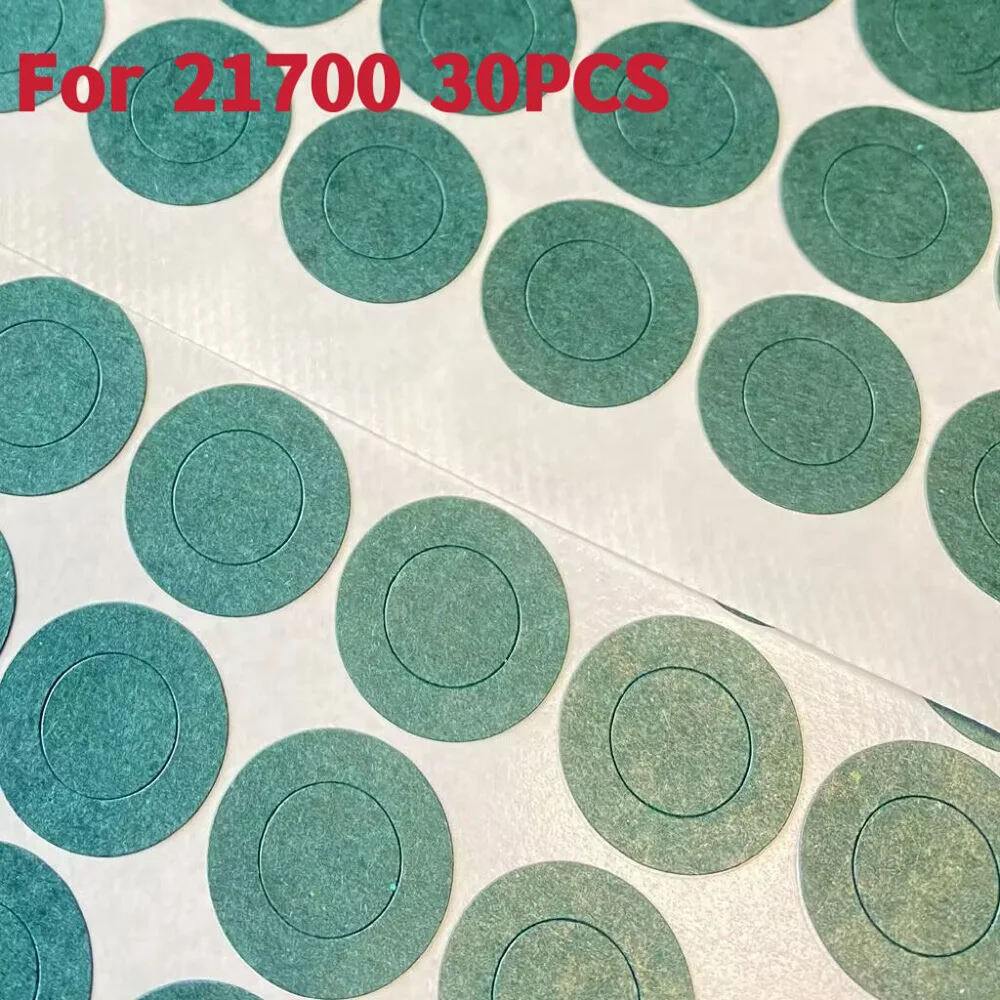 18650 27100 32650 Battery Insulation Gasket Battery Insulator Ring Li Cell Insulating Glue Patch Barley Paper - 100Pcs