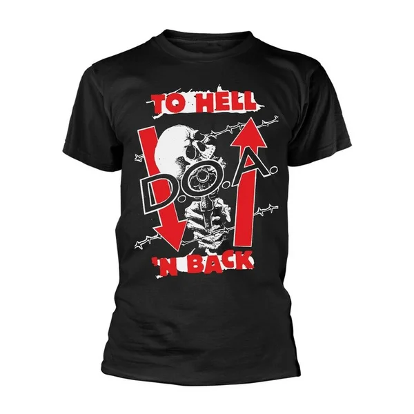 Официальная футболка Doa To Hell N Back, мужская летняя модная повседневная футболка с забавным принтом из 100% хлопка