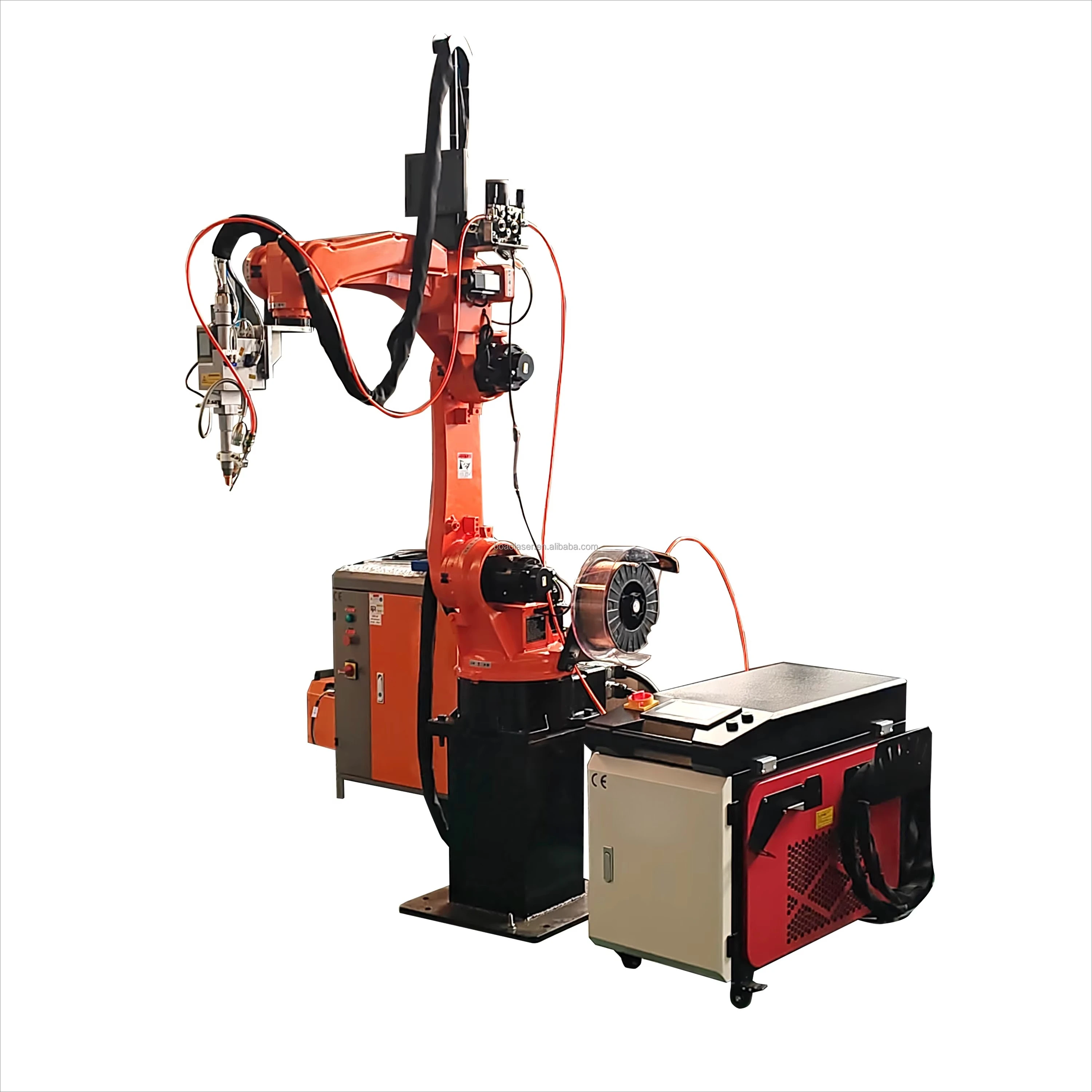 BOAO Factory Supply 6 Axis Automatic Robotic Welding Machine Industrial Fiber  Welder With Robot for Metallic Materials