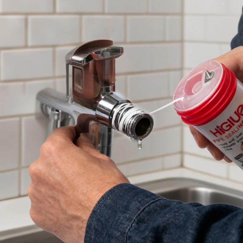 حبل ختم الأنابيب المعدنية L55، سلك ختم ملولب، ملحقات المطبخ والحمام، شريط نانو لختم الأنابيب، سباكة PTFE ميتا