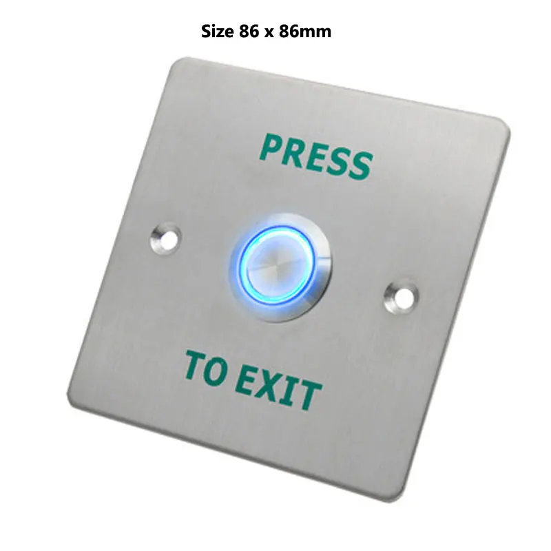 Botón de salida de puerta impermeable, interruptor IP68, Material de acero inoxidable, uso para sistema de Control de acceso