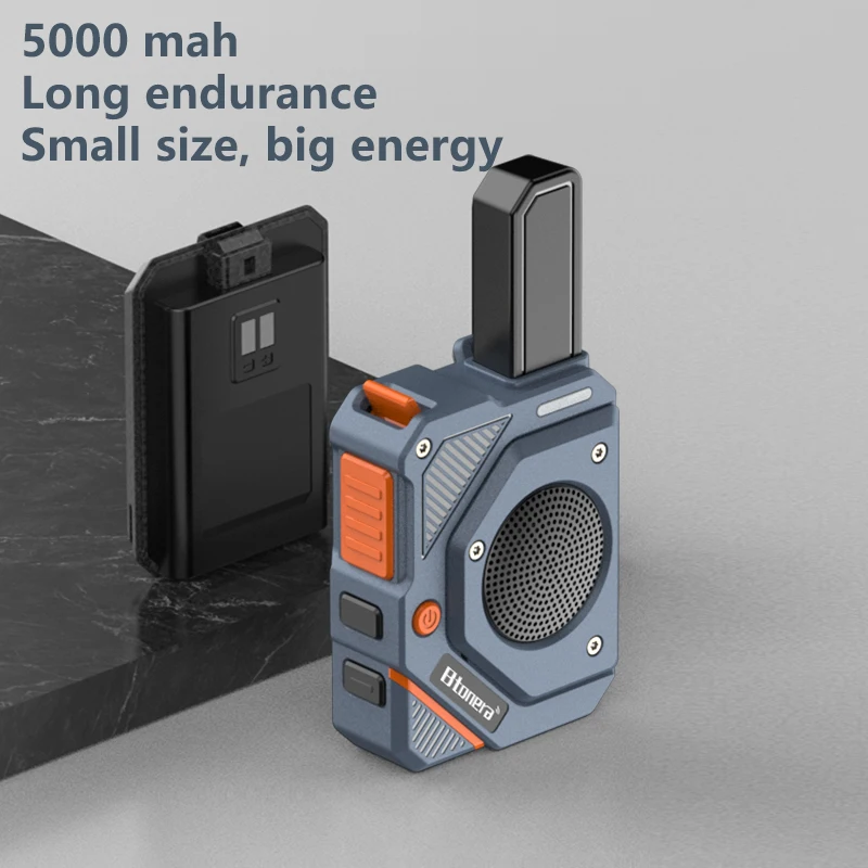 BTDX BT-350 Mini Walkie Talkie PMR446/FRS Uzun Menzilli Şarj Edilebilir Taşınabilir Çocuklar Iki Yönlü Telsiz Tip-C Şarj Cihazı Kamp Gezisi için