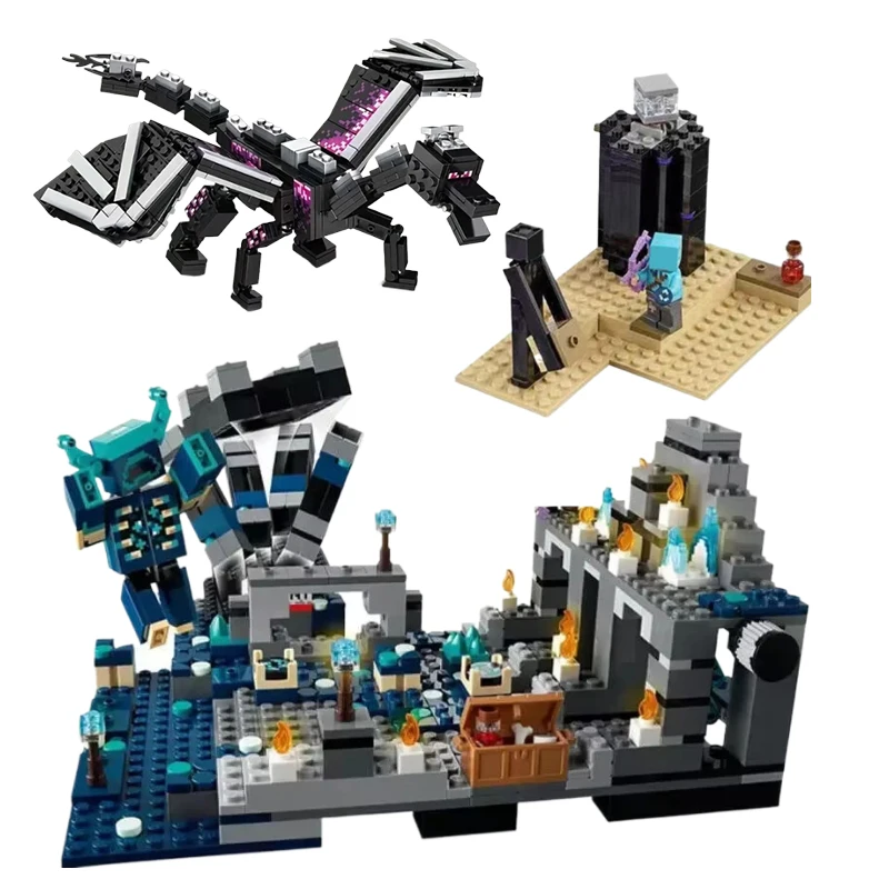 لعبة مجسمة لبنات البناء متوافقة مع 21246 لعبة مكعبات بناء العالم المظلم هدية عيد ميلاد للأطفال ألعاب ماين كرافت