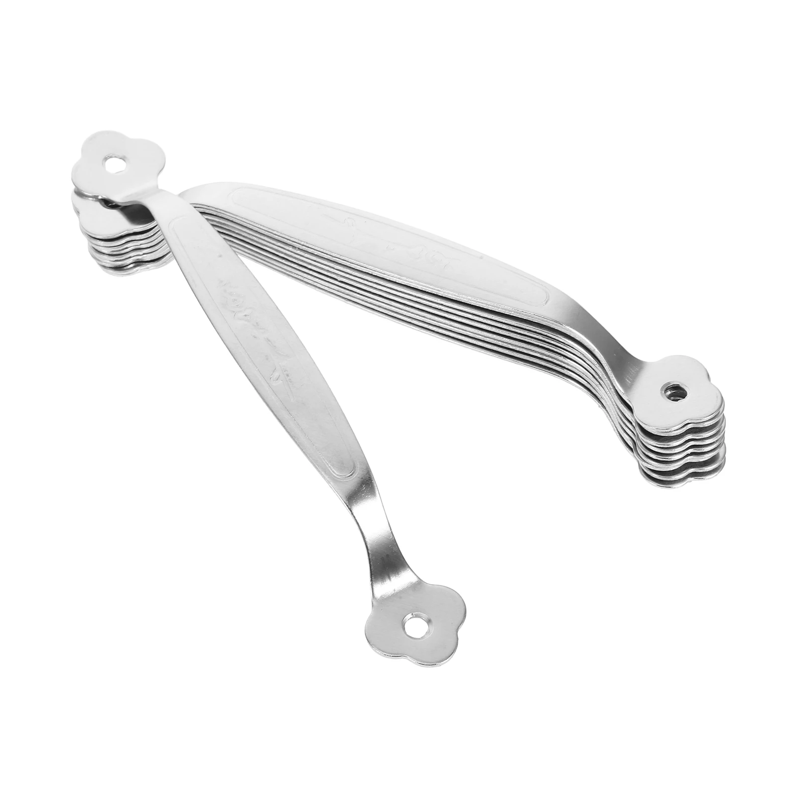 

10 Pcs Cabinet Handles Drawer Furniture Cupboard Stainless Steel Silver for Cabinets Drawers