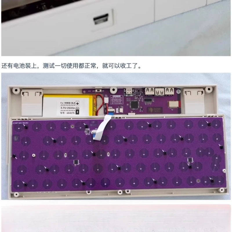 HHKB Pro2/JP، HFKB لوحة مفاتيح سعيدة ذات سعوية طائرة PCB بلوتوث لاسلكية مزدوجة الوضع للاعبين ملحقات لوحة المفاتيح ذاتية الصنع