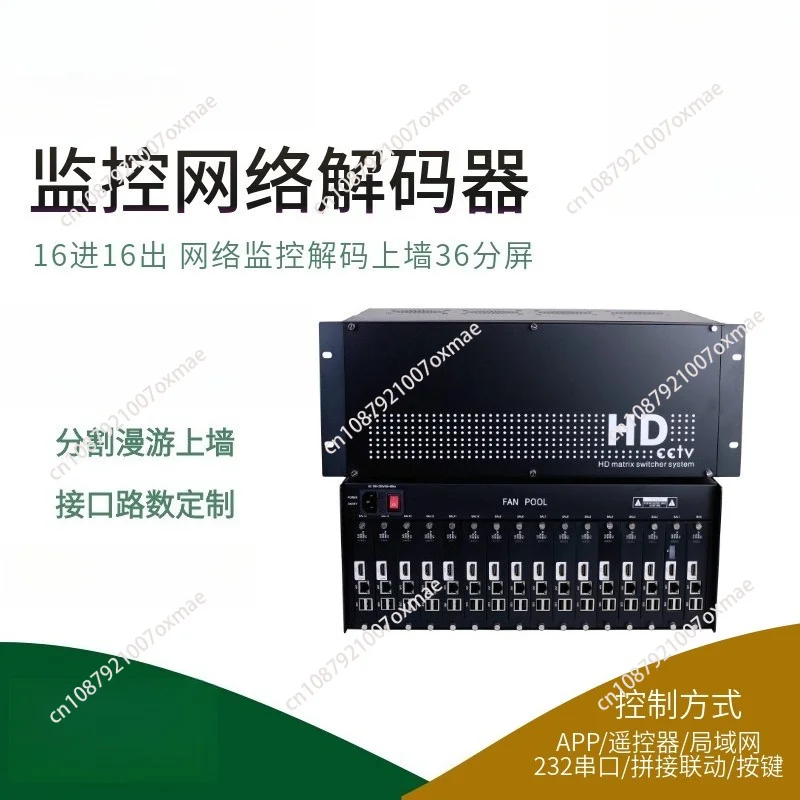 Network Decoding Matrix HDMI Video Decoder Multi‑Screen Splitter Processing Control Host Video Switcher For Video Wall