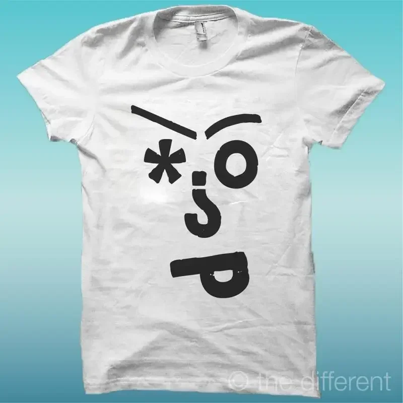 T-shirt Visage Sacré et Blanc La Bonne Humière Est L'Être Heureux