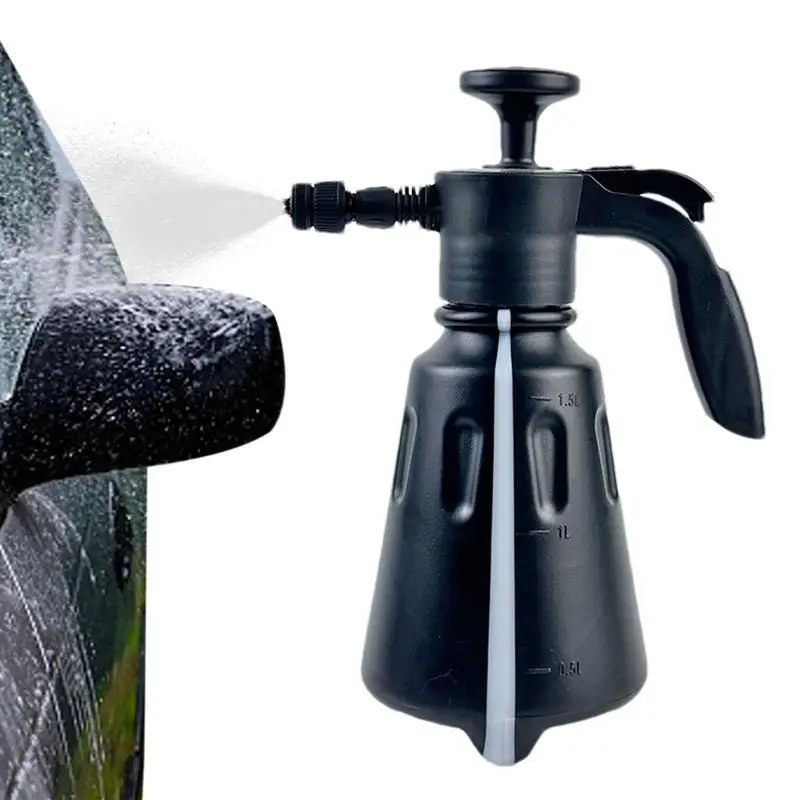 

1.5L Portable Hand Pressure Sprayer Adjustable Automatic Cleaning Pump Sprayer Leakproof Pressurized Spray Bottle for Home cars