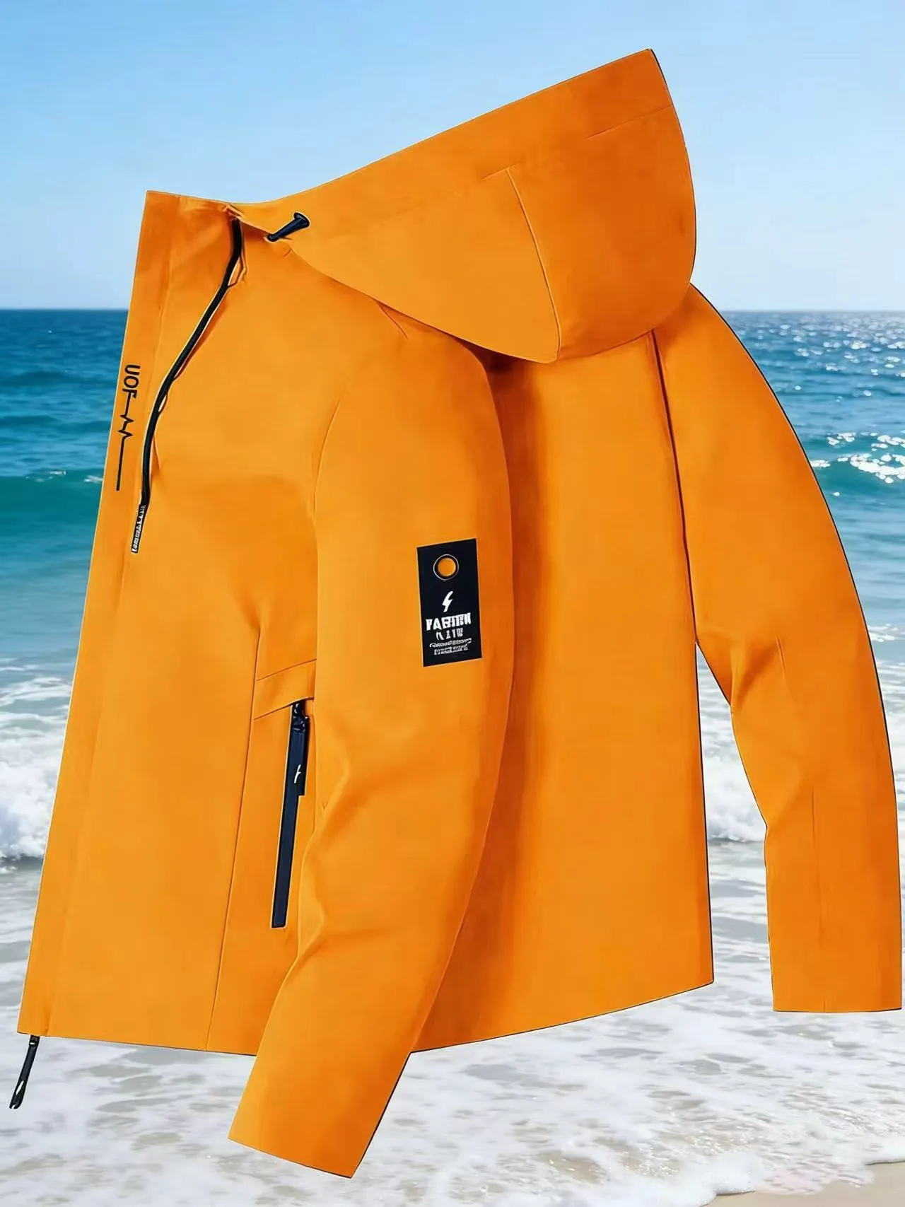 Spring and Autumn Men's Street Casual Hoodie Fashion Outdoor Hiking Slow Running Zipper Hoodie Men's Design High QualityClothing
