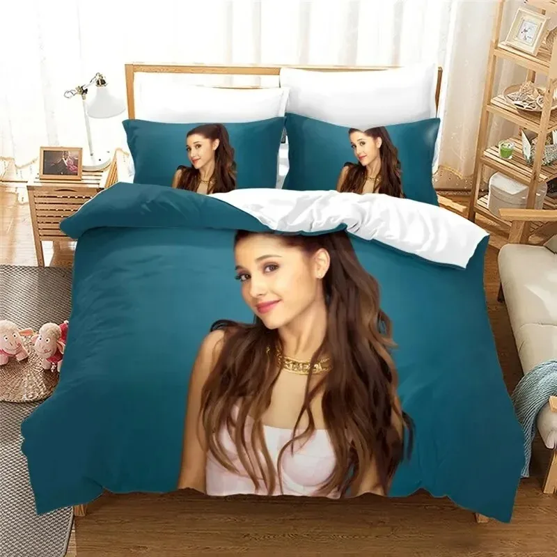 Fashion Sexy Girl Ariana Grande Duvet Cover Bedding Comforter sets Soft Quilt Cover and Pillowcases Single Double Queen King