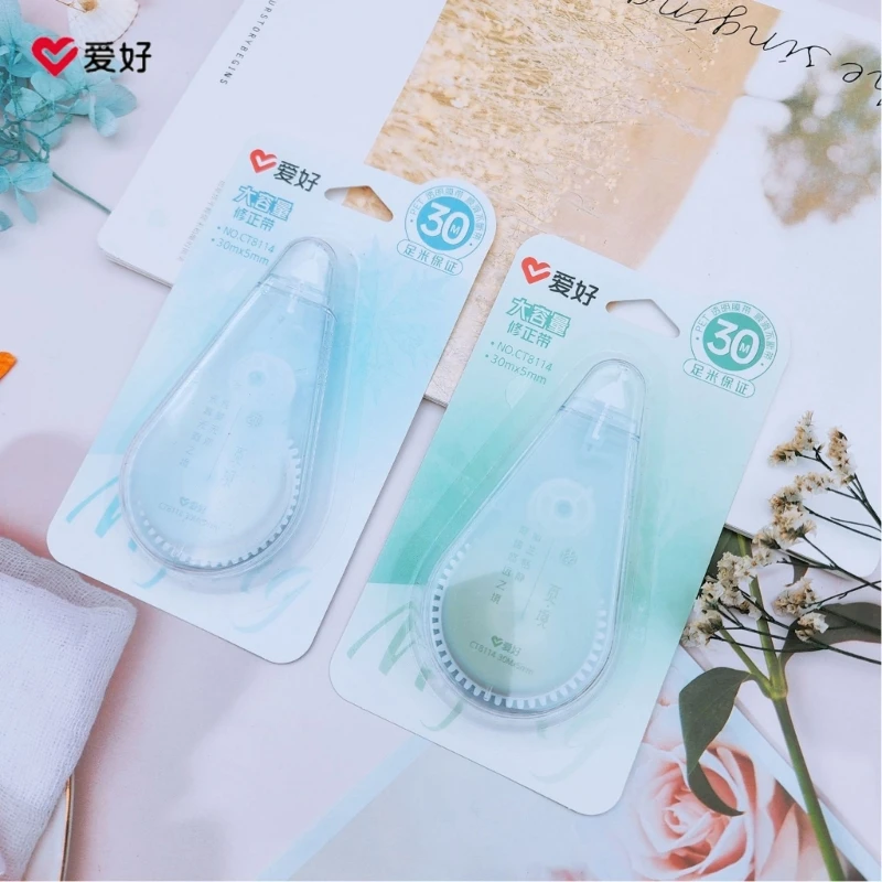 Correction Tape,White Out Correction Tape Dispenser for Instant Corrections Study Supplies and Office Products 30mx5mm