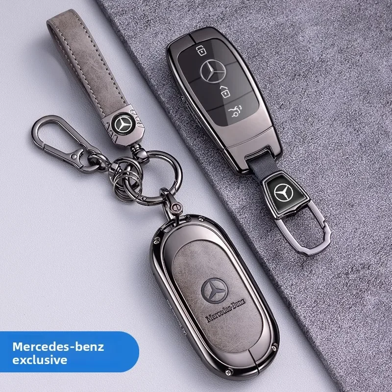 Car Key Case Cover Shell Fob For Mercedes Benz A C E S Class W204 W205 W212 W213 W176 GLC CLA AMG W177 Key Protector Keyless