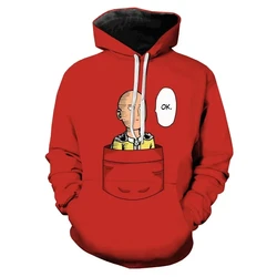 Felpe con cappuccio da uomo One Punch felpa con stampa 3d felpe moda Casual uomo/donna felpa con cappuccio Pullover per bambini abbigliamento Unisex oversize