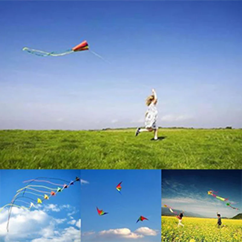 Free Shipping Large Delta Kites Flying Toys For Children Kites Handle Line Outdoor Sports Kites Nylon Professional Wind Kites