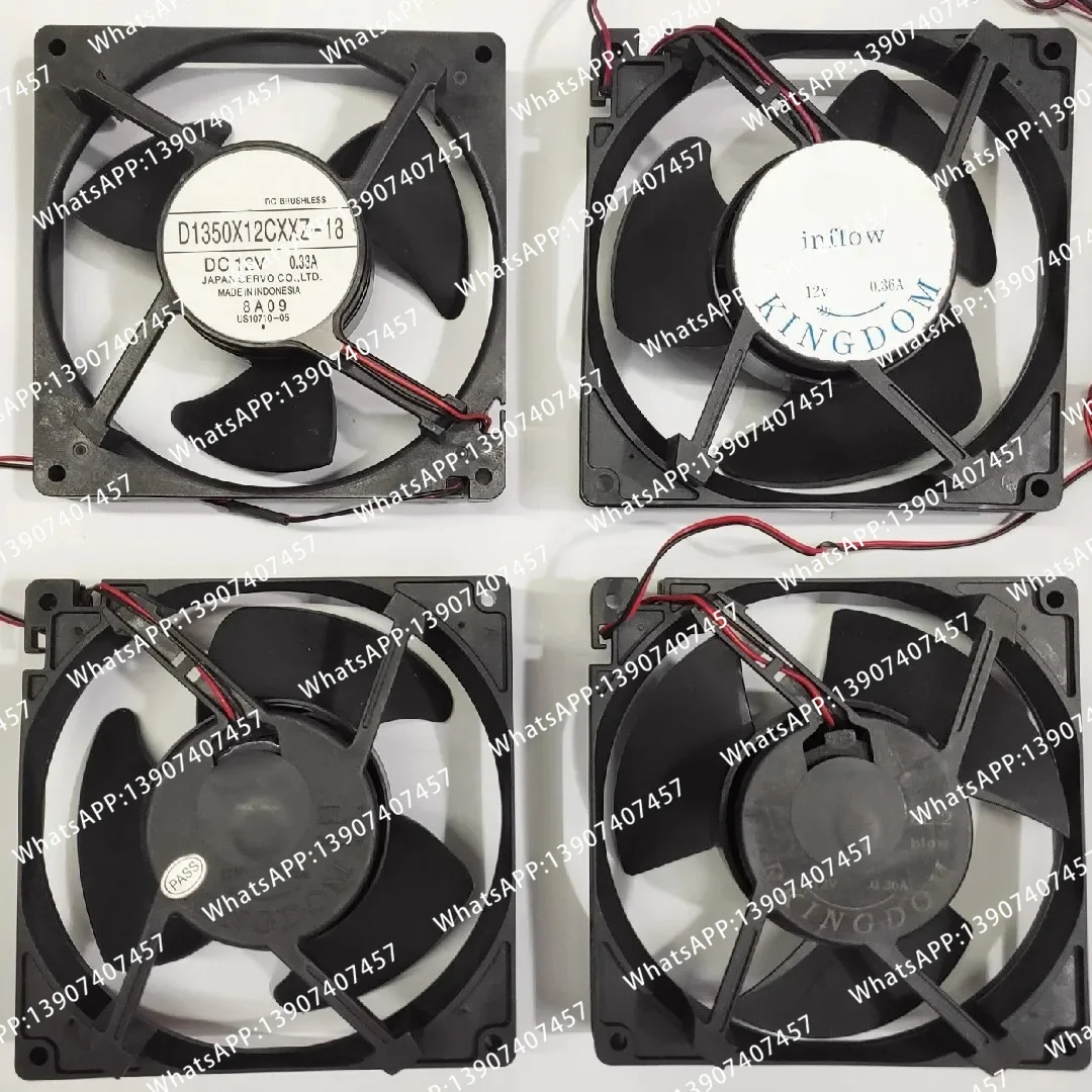 

Suitable for refrigerator refrigerator compressor cooling fan D1350X12CXXZ-18 DC12V 0.33A