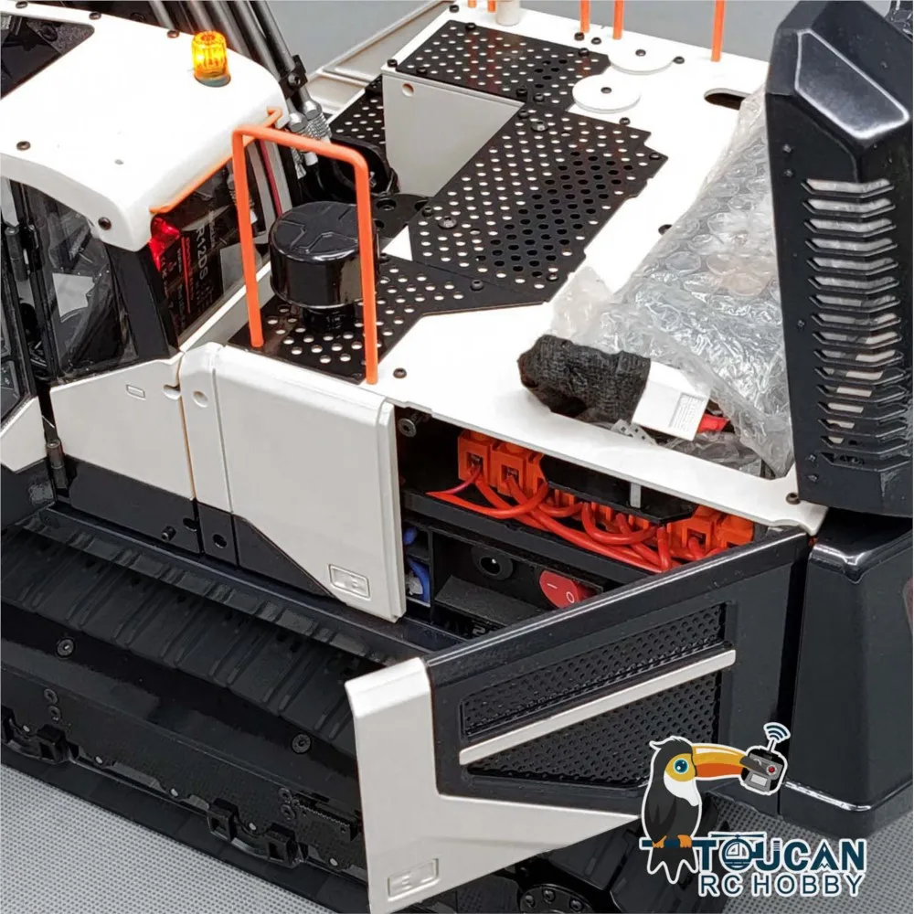 MTM EC380 RC hydraulische graafmachine 1/14 afstandsbediening zware machine metalen rups 3-armen graafmachine bouwvoertuig auto's