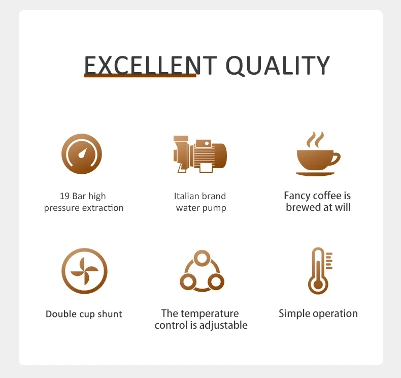 プロの自動エスプレッソマシン,スマート,イタリアン,ブラック,ラテメーカー,商用