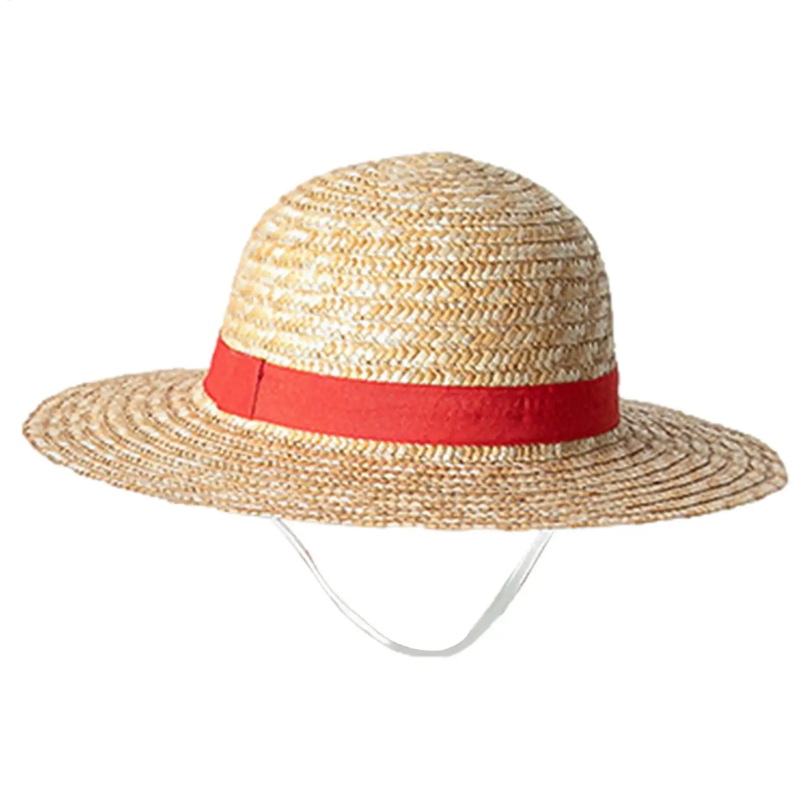 Sombrero de Paja de Luffy, Sombrero de Cosplay de Luffy, Accesorios para Disfraces, Sombrero de Paja Amarillo para Fiestas de Disfraces de Verano, Sombrero de Disfraz de Halloween