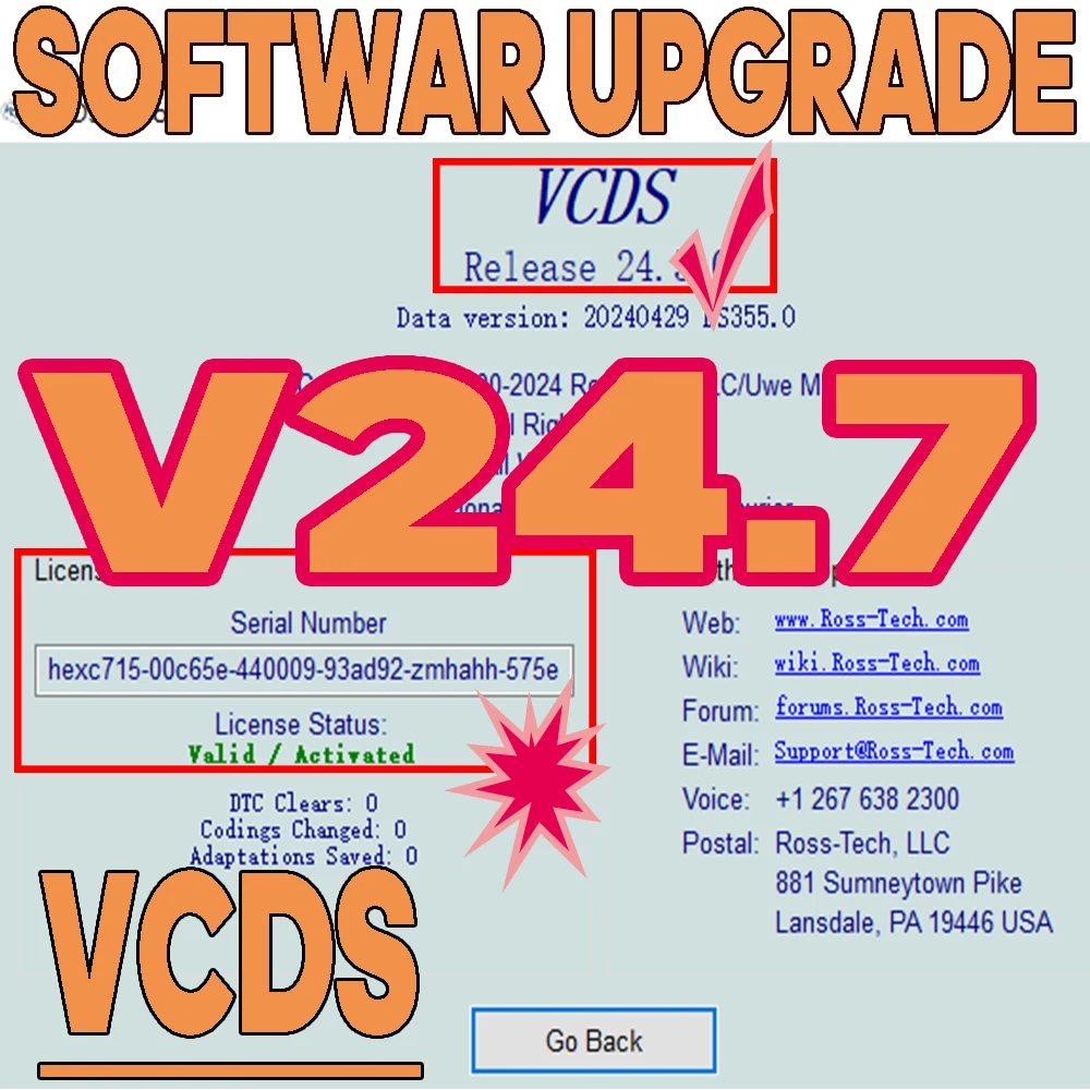 UPDATE SOFTWARE VAG-COM VCDS OBD2 Scanner HEX V2 USB Interface FOR VW AUDI Skoda Seat Unlimited VINs Atmega162 Multilingual