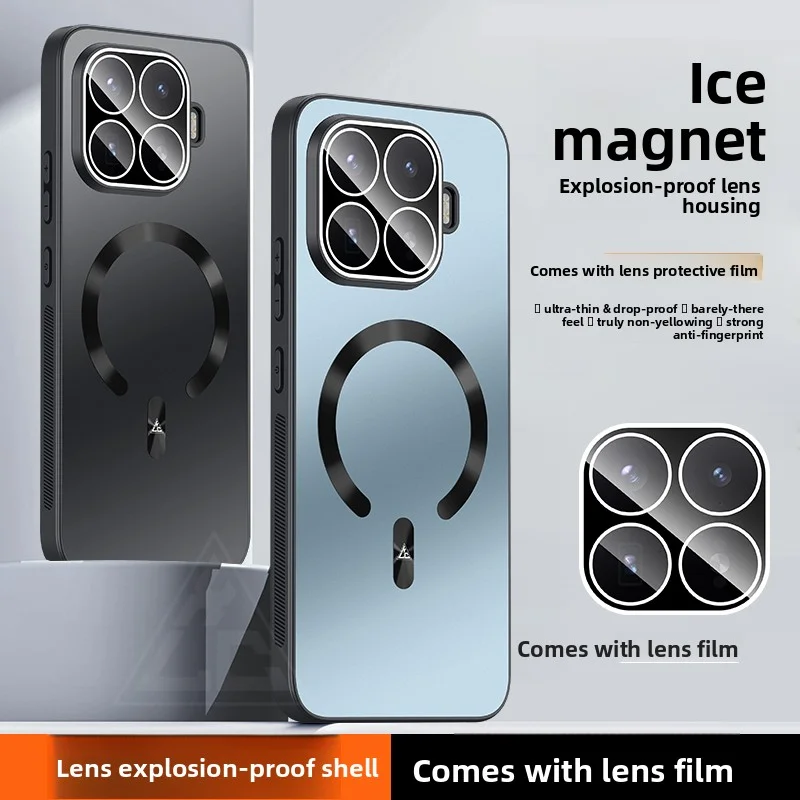 Hülle für Xiaomi Mi 17T Pro, Hartschalen-PC, matt, magnetisch, kabelloses Laden, Linsenschutz, Rückseite, Schutzhülle für Xiaomi Mi17t Pro