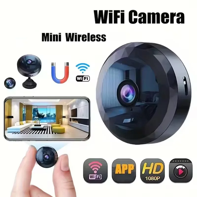 1080P HD Mini WiFi Camera Baby Monitor Indoor Safety Security Surveillance Night Vision Camcorder IP Cam Audio Video Recorder