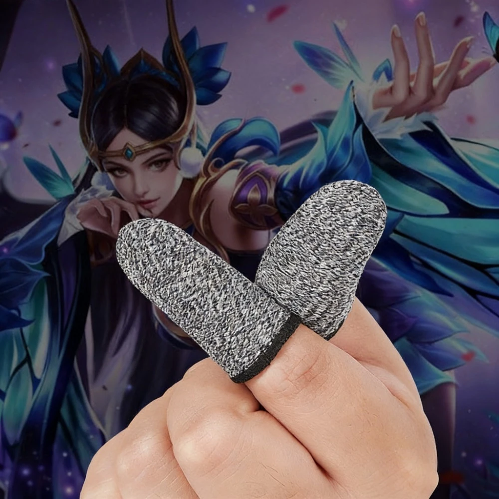 Professional Breathable Gaming Finger Sleeve Sensitive Fingertip Cover Anti-Sweat For PUBG Mobile Game Accessories